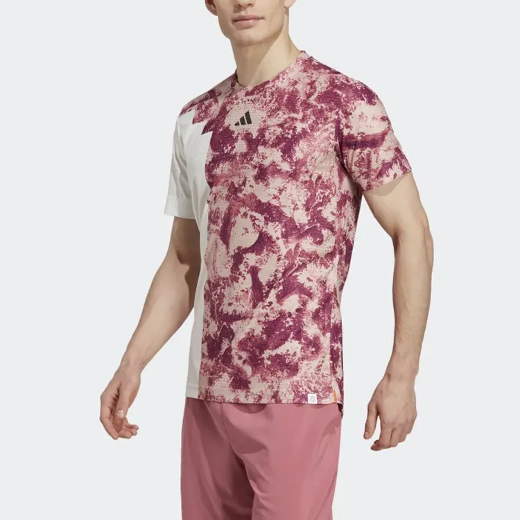 Adidas SS23 French Open Series T-Shirts Men Red-3