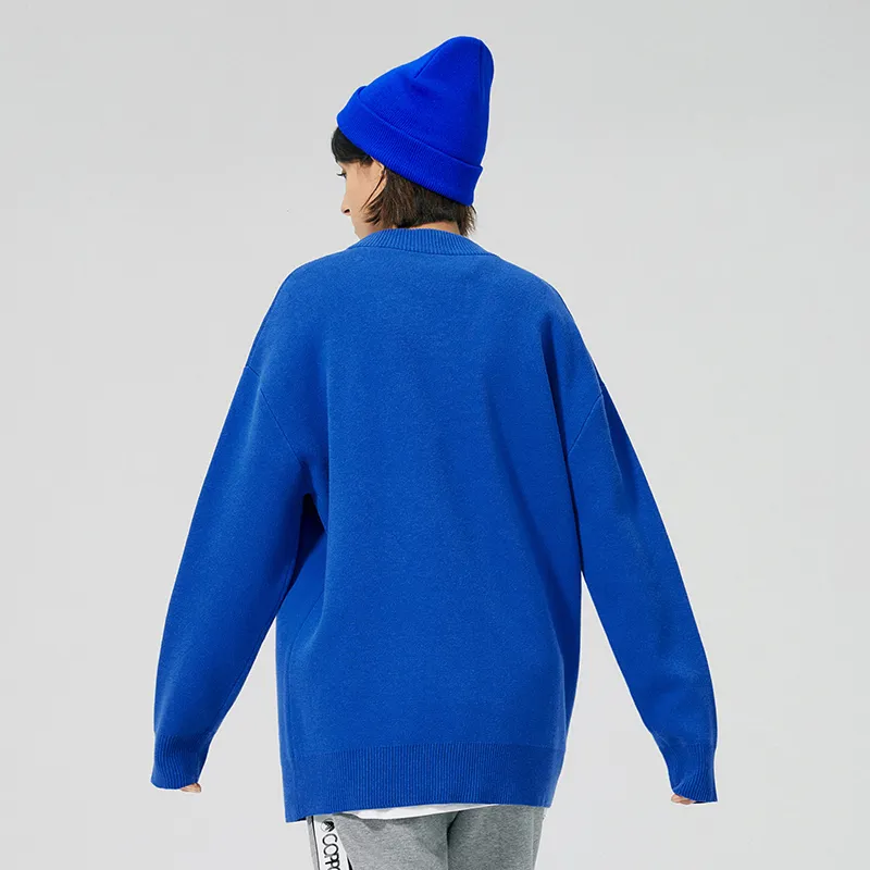 COPPOLELLA Crew Neck Loose Fit Long Sleeved Sweater Unisex-5