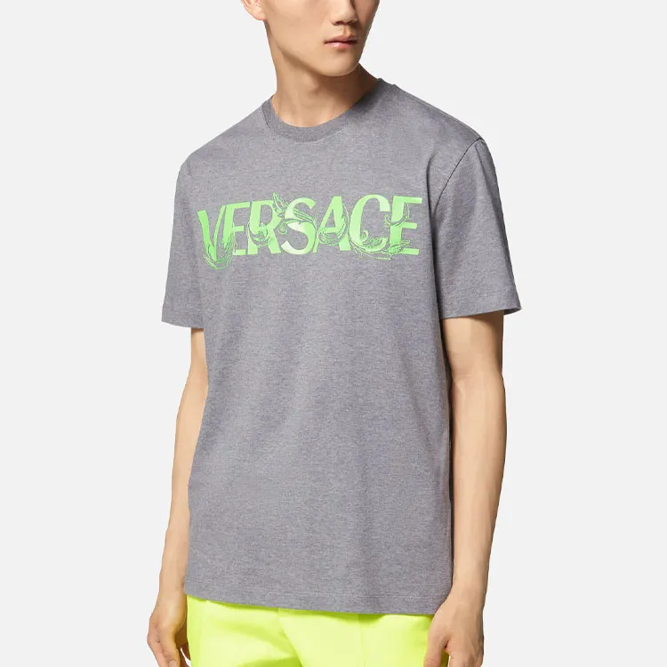 VERSACE SS23 T Shirt Men's Gray-3