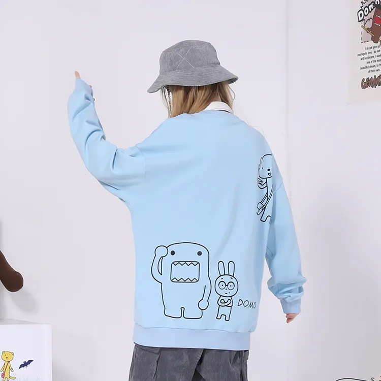 GENANX Crew Neck Loose Fit Regular Sweatshirt Unisex-9