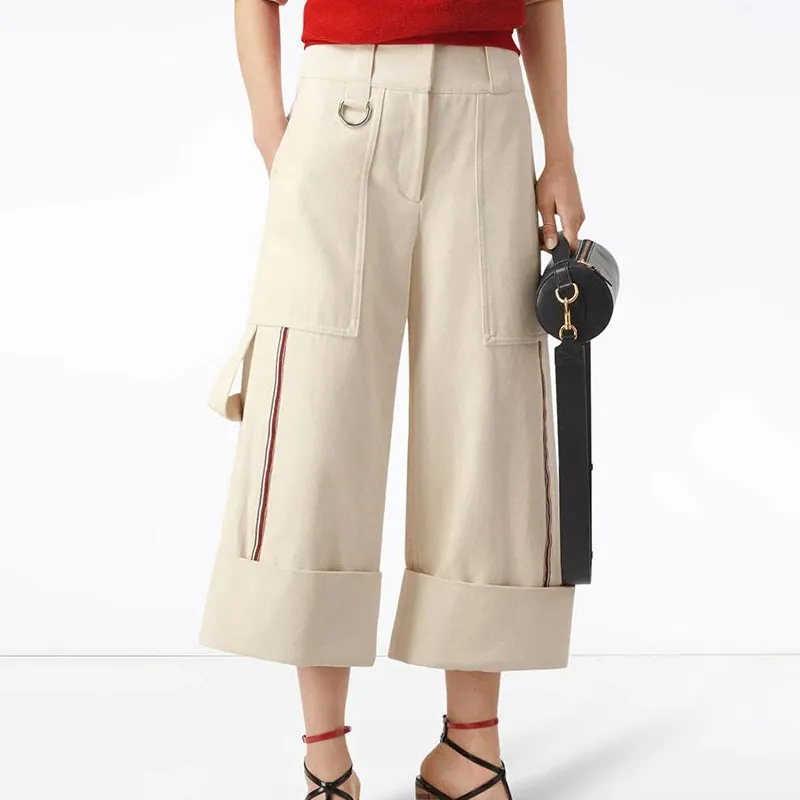 Burberry Cargo Pants Women's White-7