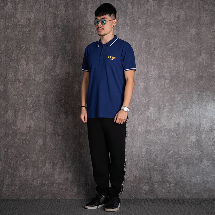 MOSCHINO Polo Shirts Men Blue-3