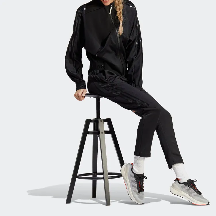 Adidas Knitted Sports Pants Unisex Black-4