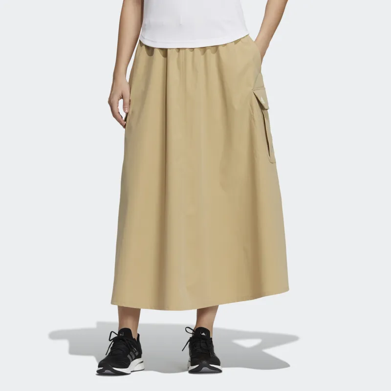 Adidas Casual Long Skirt Women's Khaki-1
