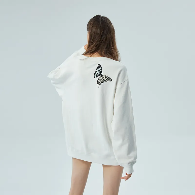YLDP Sweatshirts Unisex White-4