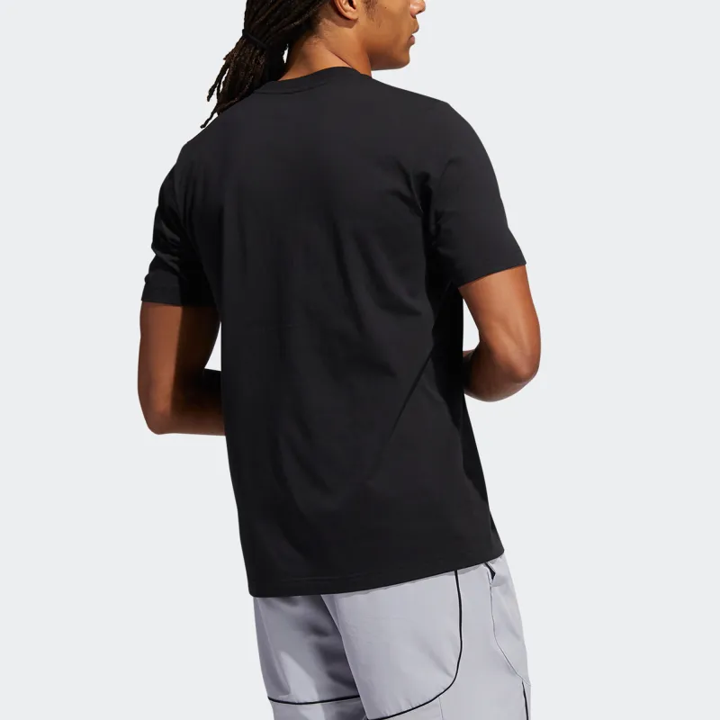 Adidas T Shirts Men Black-2