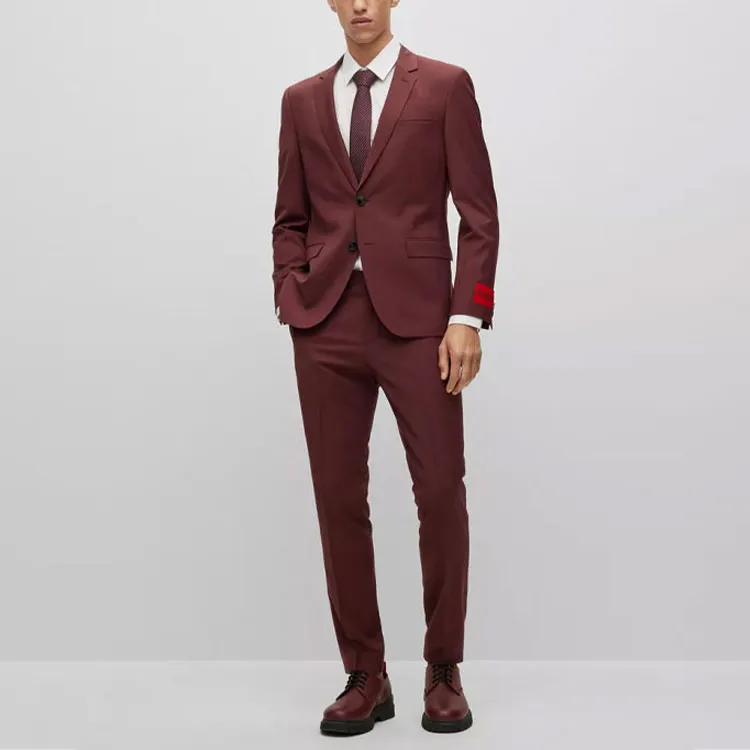HUGO BOSS FW22 Business Suit Men's Dark Brown-1