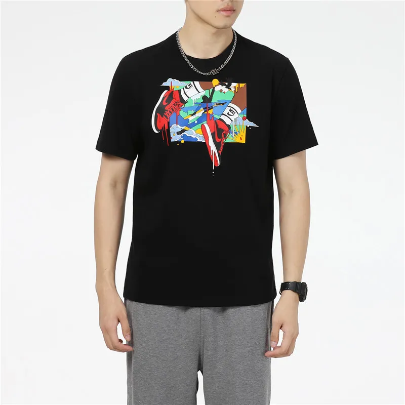 Jordan T Shirts Men Black-2