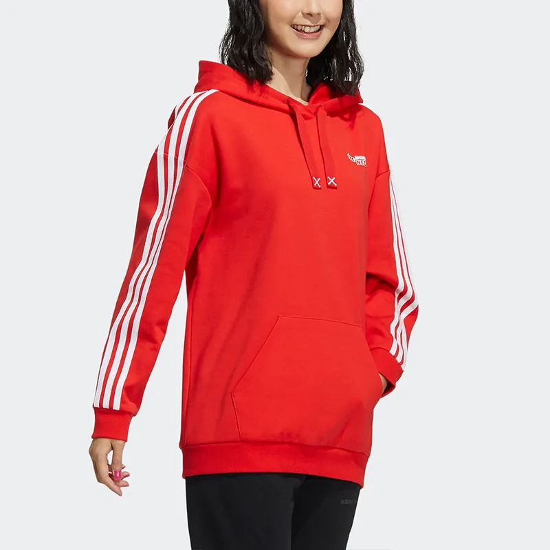 Adidas Neo Sweatshirts Women's Red-3