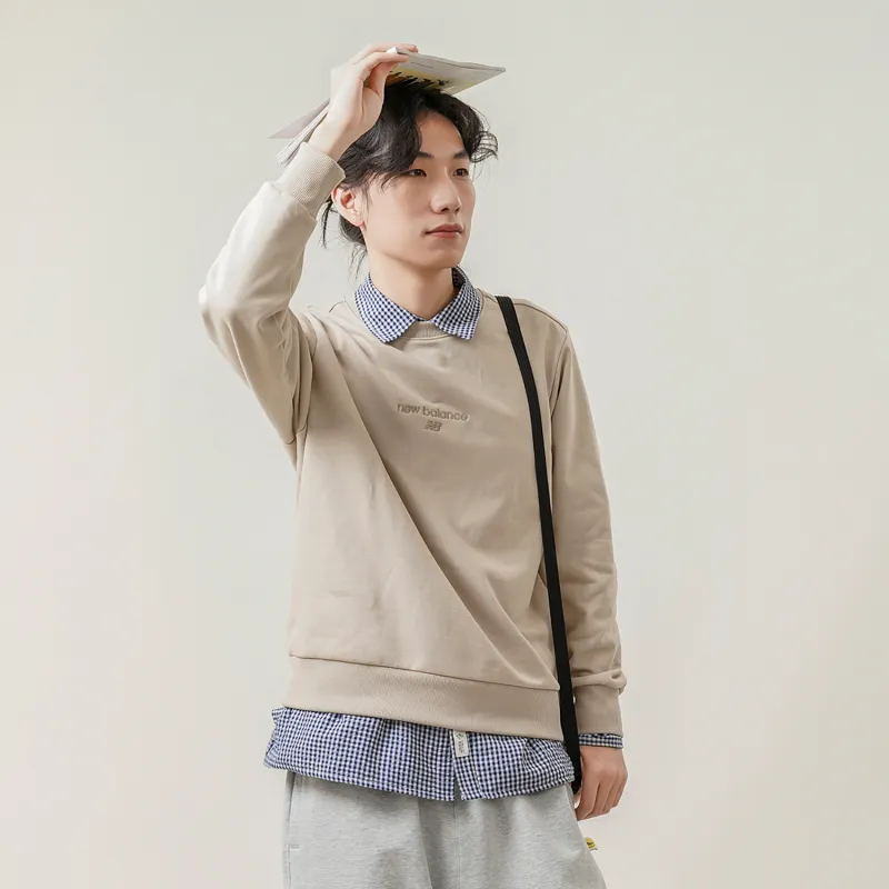 New Balance Sweatshirts Unisex Khaki-3