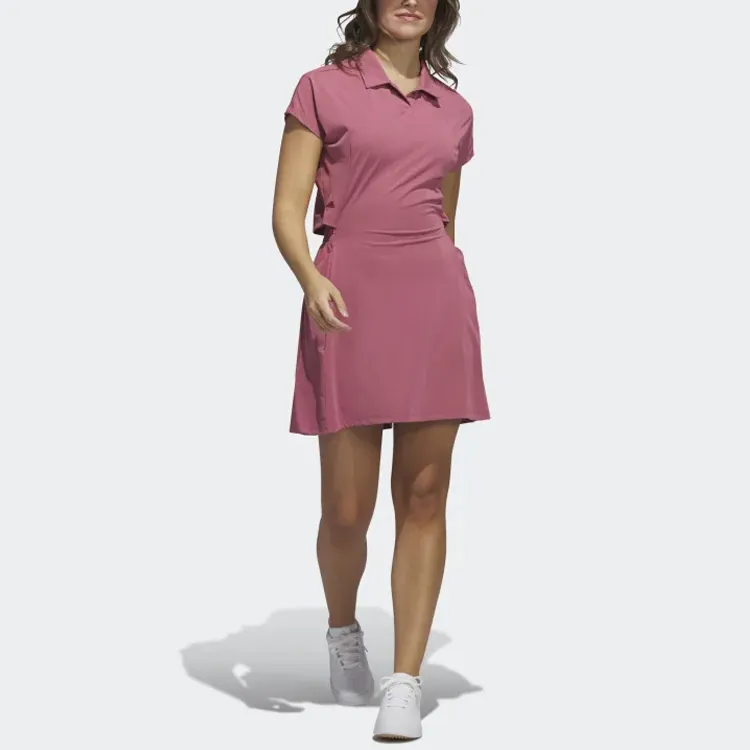 Adidas Short-Sleeved Dresses Women's Pink-1