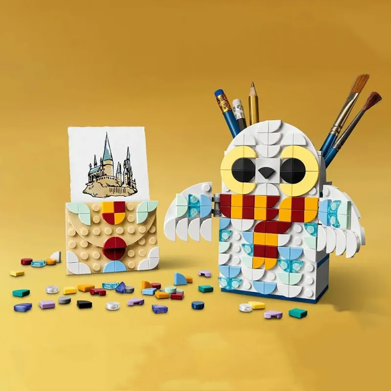 LEGO Harry Potter Collection Dots Collection Hedwig Cute Pen Holder Building Blocks 41809-1