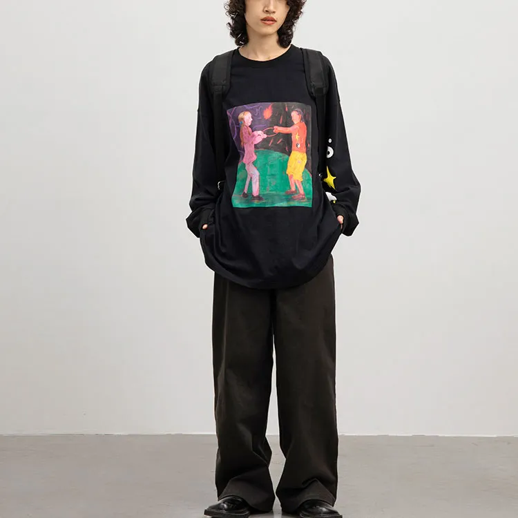 Crying Center Sweatshirts Unisex Black-5