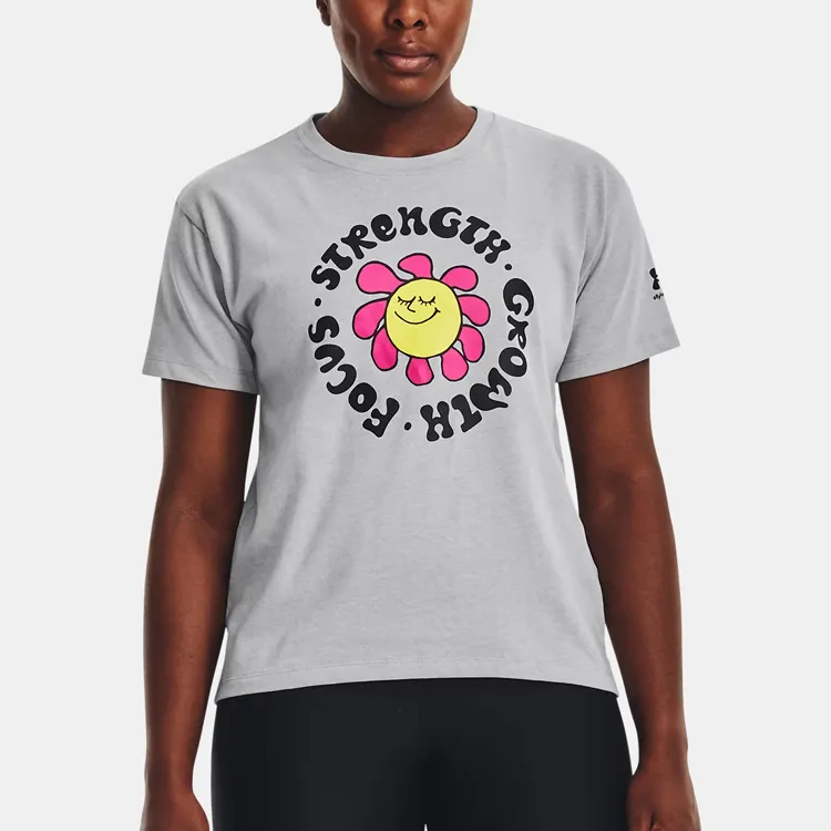 Under Armour T Shirt Women's Light Modern Gray-3