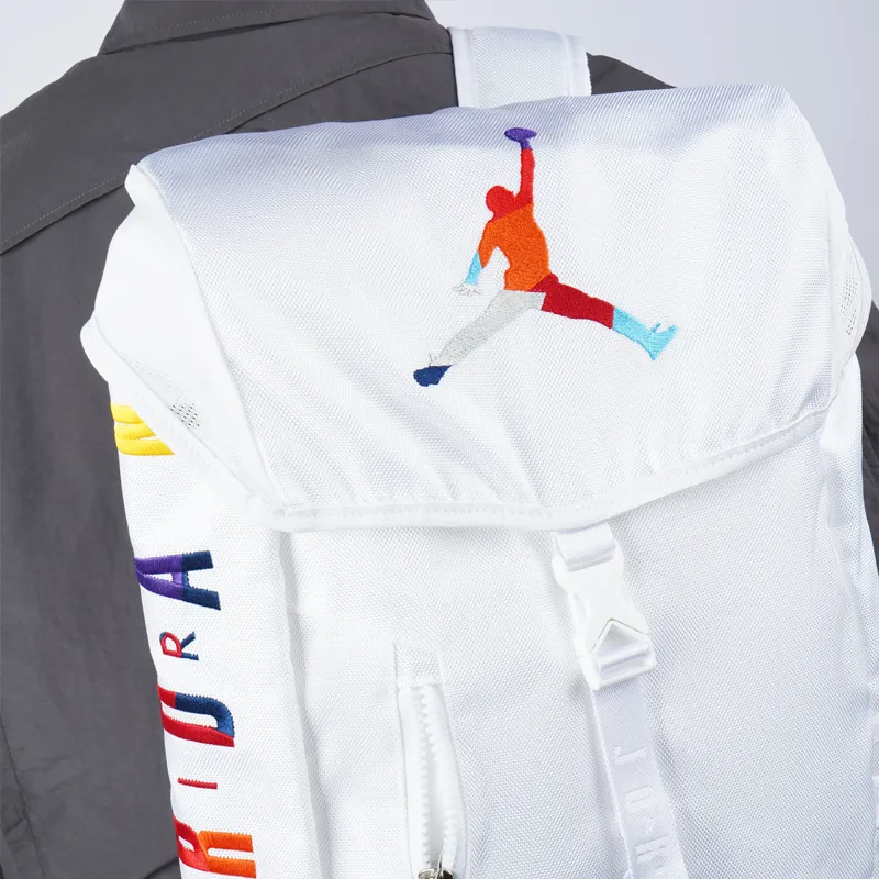 Jordan Polyester Basketball Bag Backpack Regular Unisex White-7