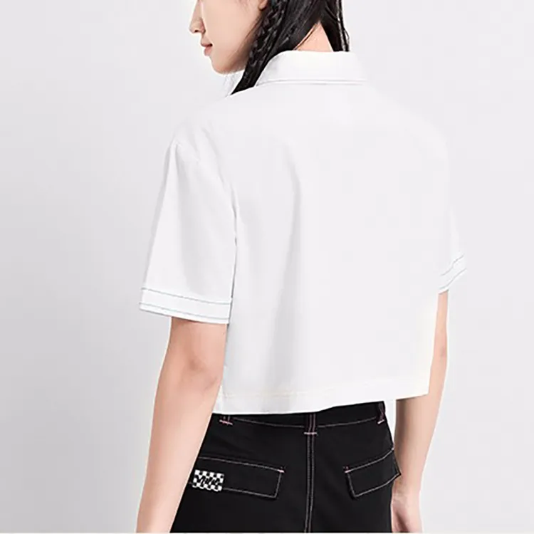 Vans Crop Tops Women's White-2