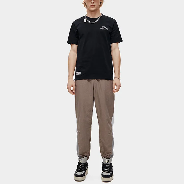 FILA FUSION T Shirt Men's Pitch Black-4