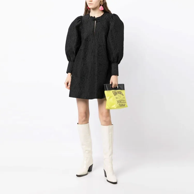 GANNI Jacquard Organza Mini dress-2