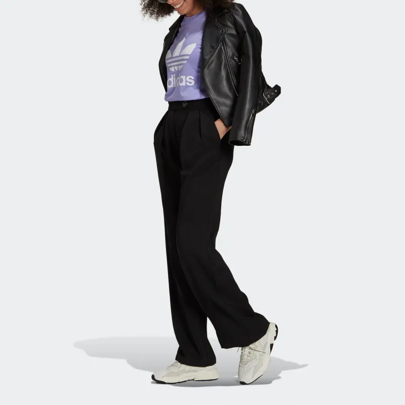 Adidas Originals Set in Sleeve T Shirt Women's Purple-2