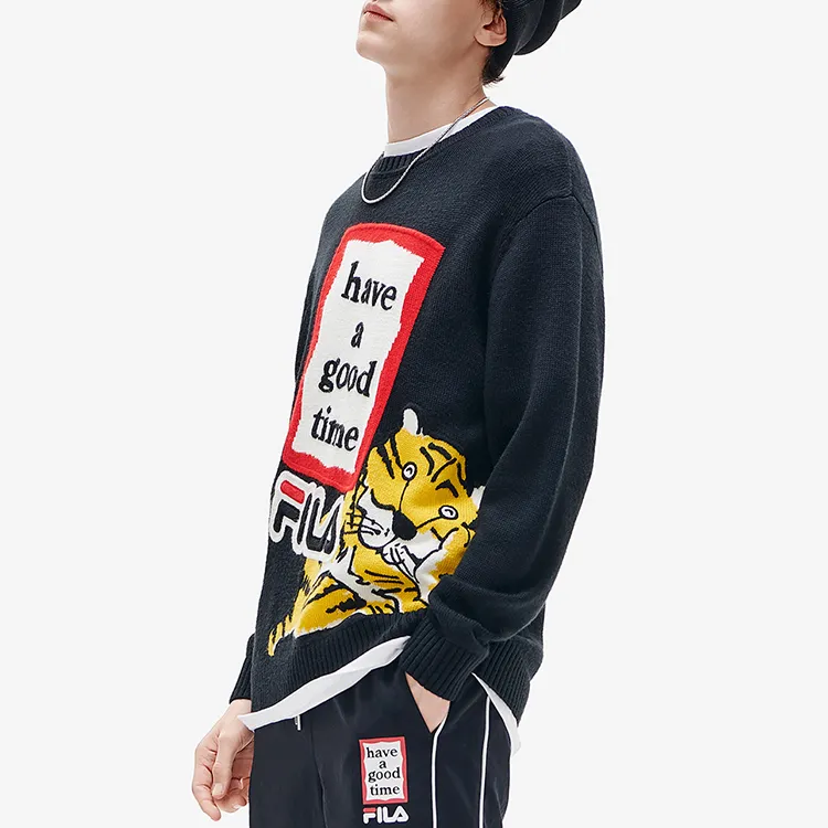 FILA x LIANMINGHUNIANXILIE Sweater Unisex Jet Black-5