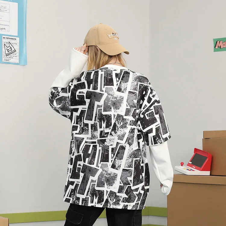 BIRDTALK Sweatshirts Unisex Black With Print-7