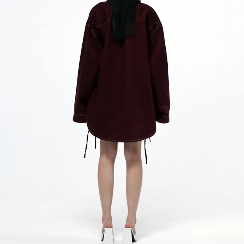 EXPLORE NAVIGATE GENERATE Shirts Unisex Burgundy-3