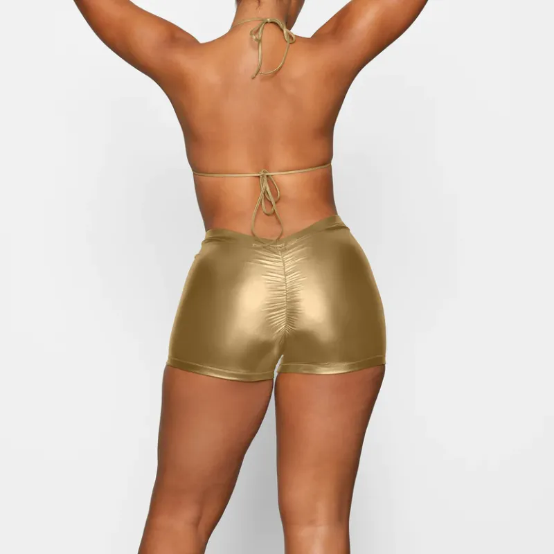 Skims Swimming Shorts Women's Light Gold-3