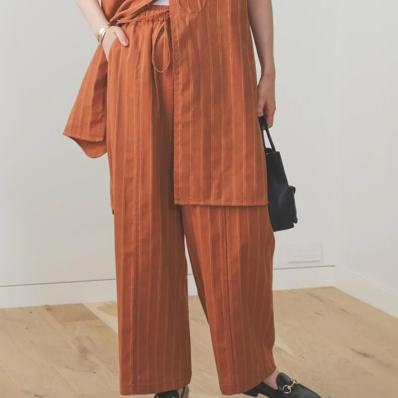 Beams Casual Pants Women's Brown-2