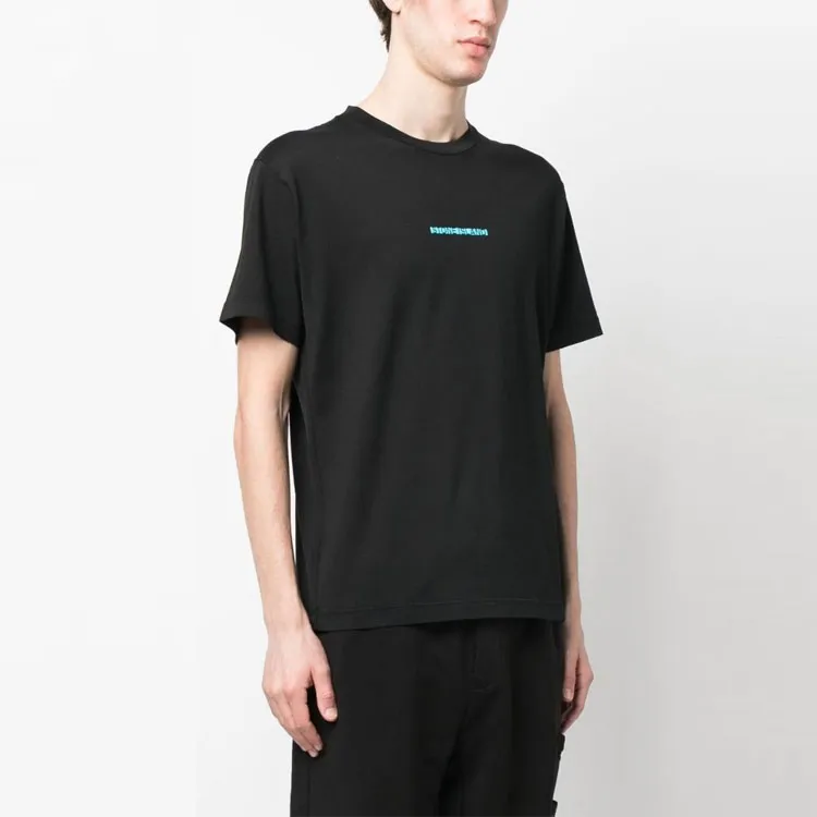 STONE ISLAND T Shirts Men Black-3