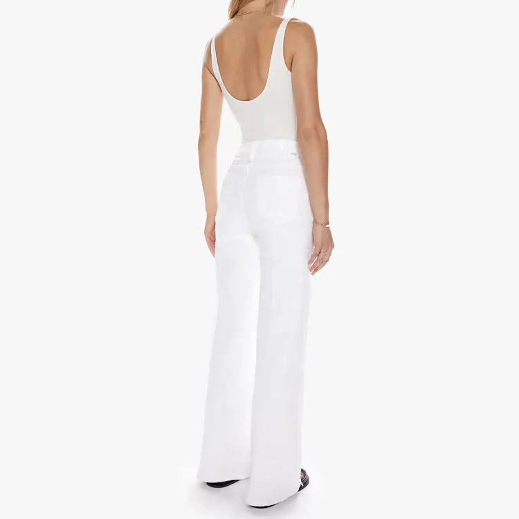 MOTHER The Hustler Roller Heel Wide-leg Jeans-2