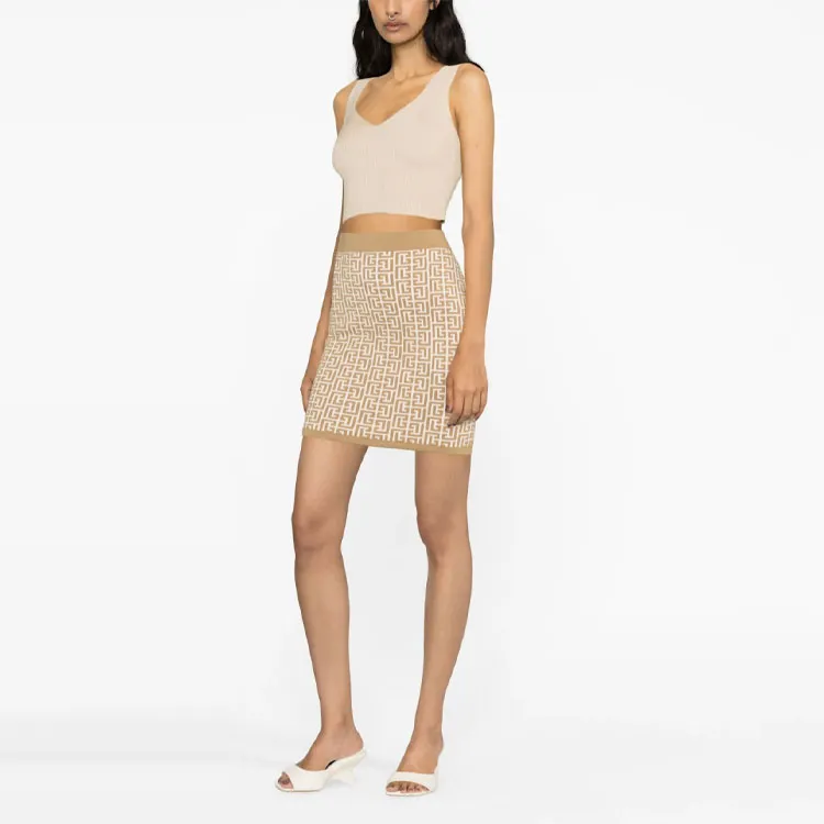 BALMAIN Elasticated Waistband Mini Skirt-3