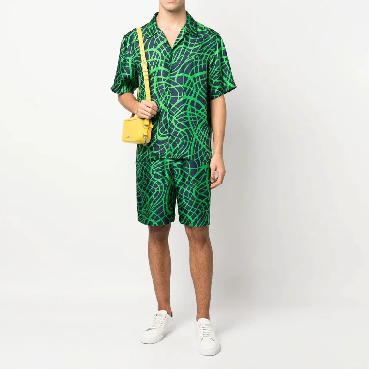 MOSCHINO Shirts Men Green-1