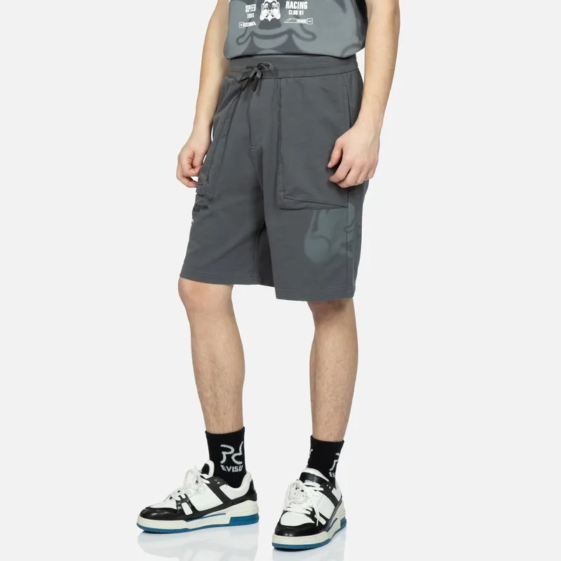 EVISU Casual Shorts Men's Dark Gray-2