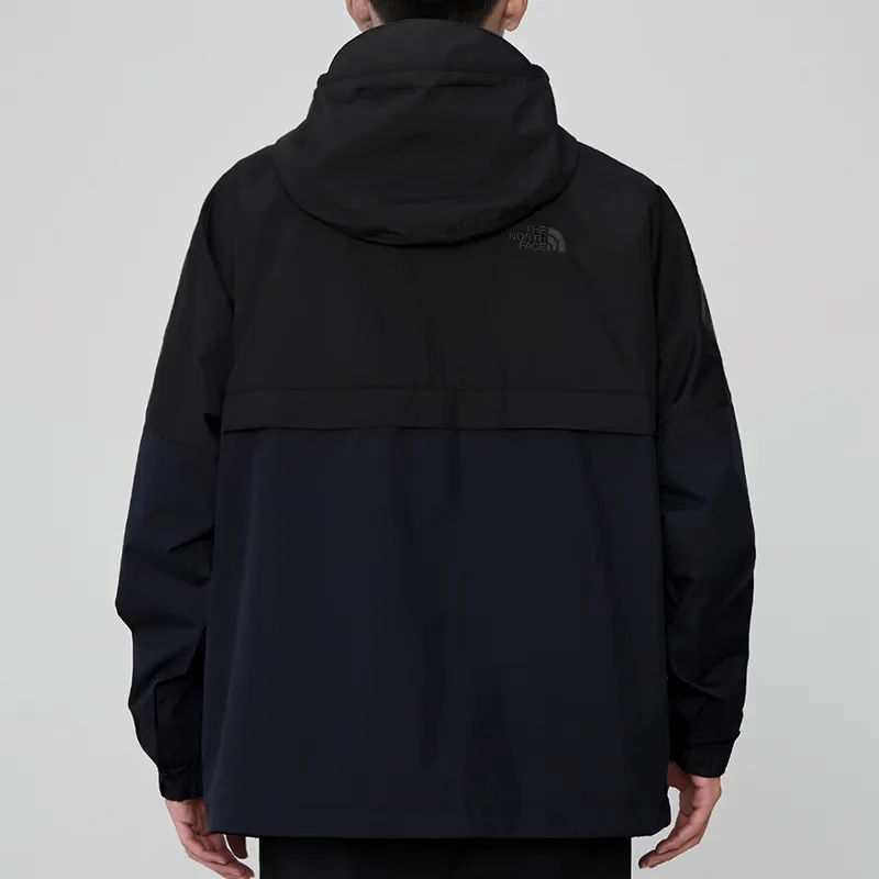 THE NORTH FACE Outdoor Hiking Windproof Wear-Resistant Water-Repellent Windbreaker Jacket Men's Black-3