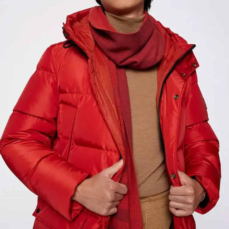 HUGO BOSS Knit Scarves Unisex Red-1