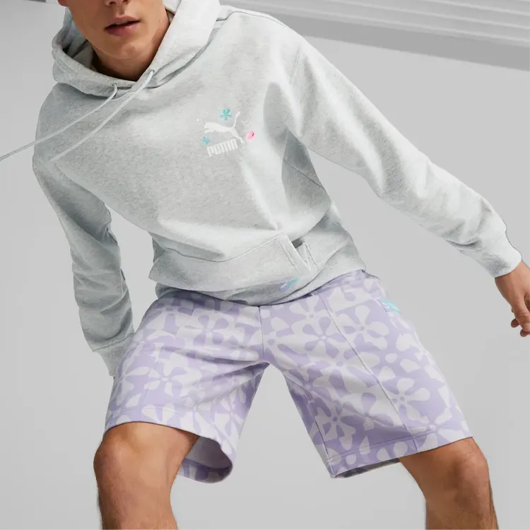 PUMA X SPONGEBOB Sweatshirts Unisex Light Gray-4