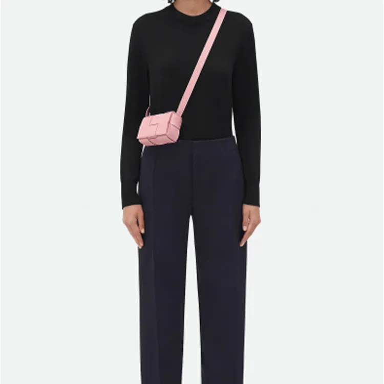 Bottega Veneta Candy Cassette Crossbody Bag Mini Intreccio Ribbon-5