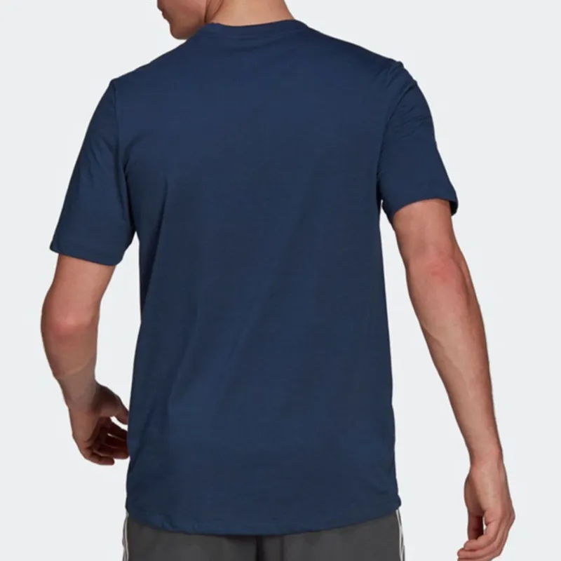 Adidas T Shirts Men Dark Blue-2