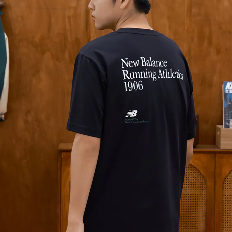 New Balance SS23 Set in Sleeve T Shirt Men's Black-2