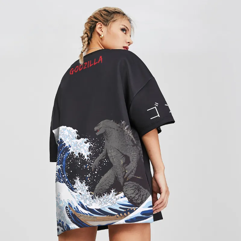 SANSYAS Straight T-Shirt Unisex Black-3