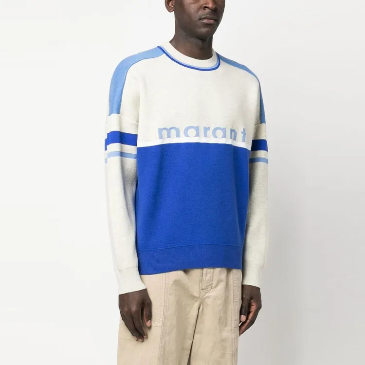 ISABEL MARANT Sweaters Men Blue-3