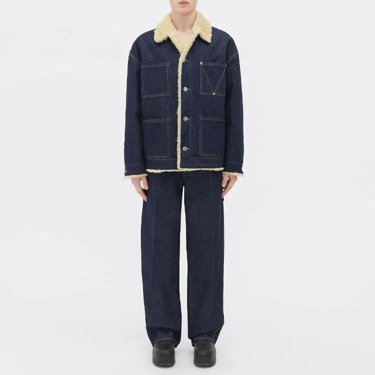 Bottega Veneta Denim Jacket Men's Blue-1