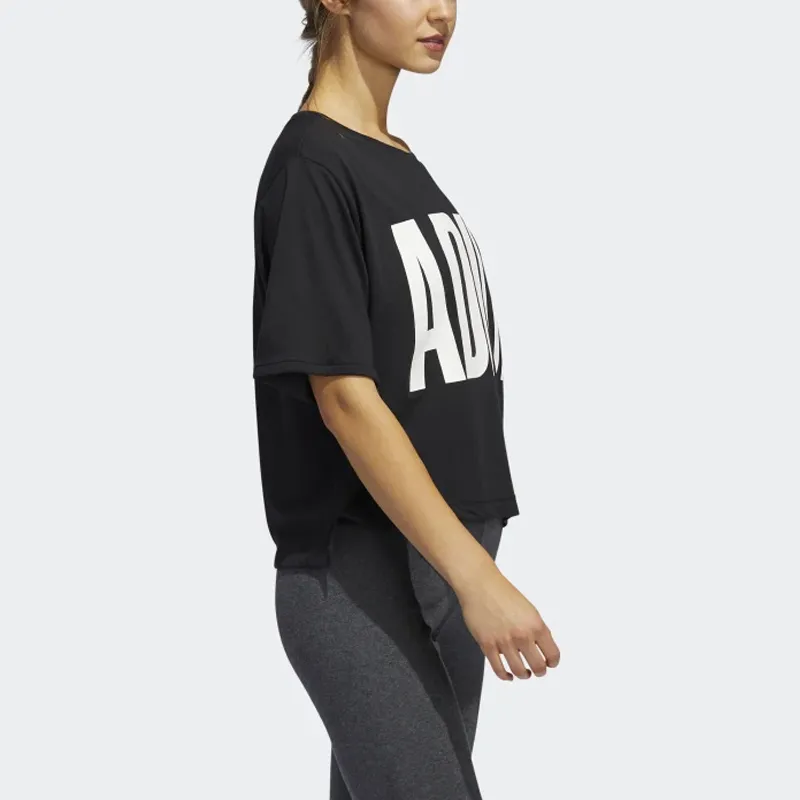 Adidas Crop Tops Women's Black-4