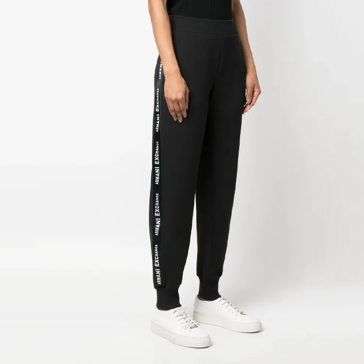 ARMANI EXCHANGE Knitted Sweatpants Women's Black-3