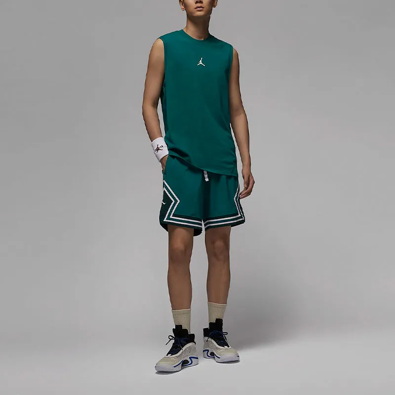 Jordan Basketball Jerseys Men Water Duck Cyan-2