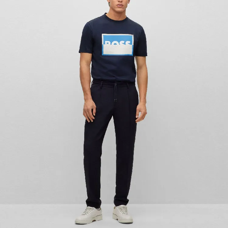 HUGO BOSS FW22 T Shirt Men's Dark Blue-1