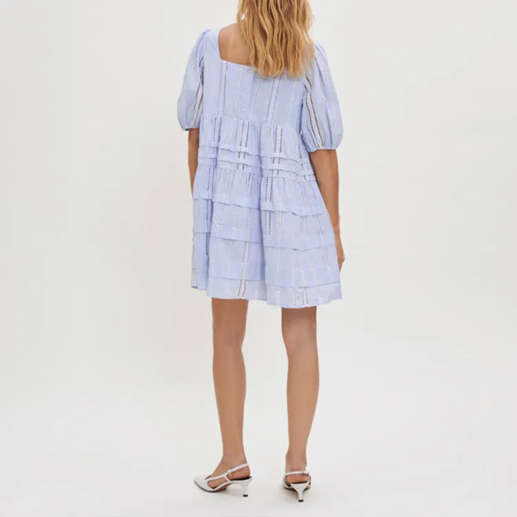 Maje SS23 Short-Sleeved Dresses Women's Sky Blue-3