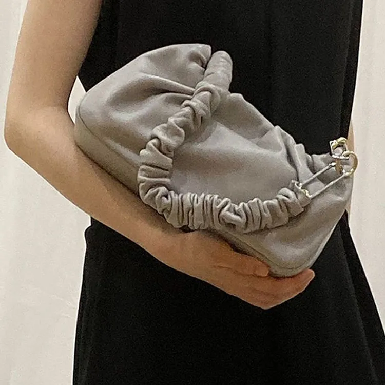 QULU Sheepskin Tofu Bag, Cloud Underarm Handbag, Shoulder Bag Women's Multiple Colors-8