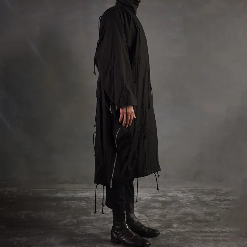 Yohji Yamamoto Trench Coats Unisex Black-7