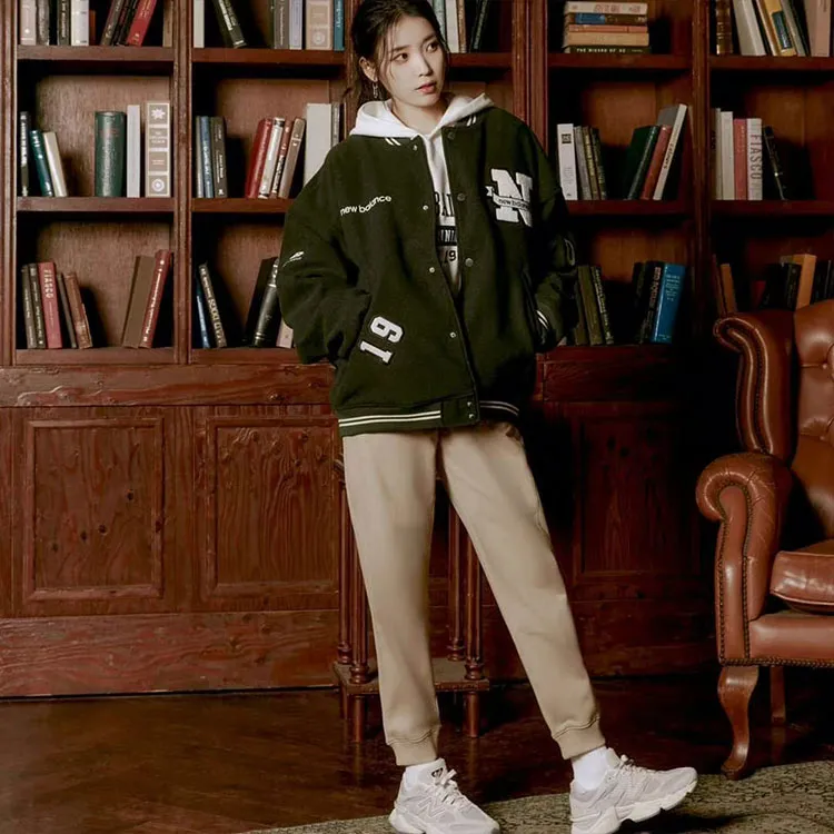 New Balance Sweatshirt Fall And Winter Unisex Ecru-8
